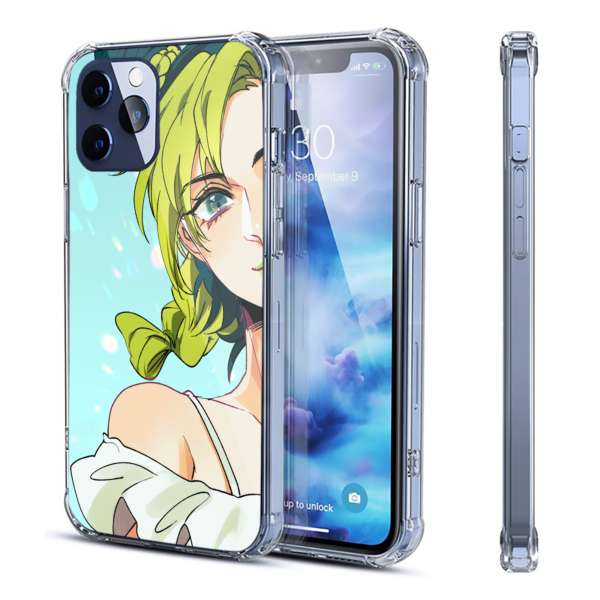 （画像用） ジョジョの奇妙な冒険 JoJo's Bizarre Adventure 【iPhone 12シリーズ対応】透明スマホケース（クリアソフトケース）